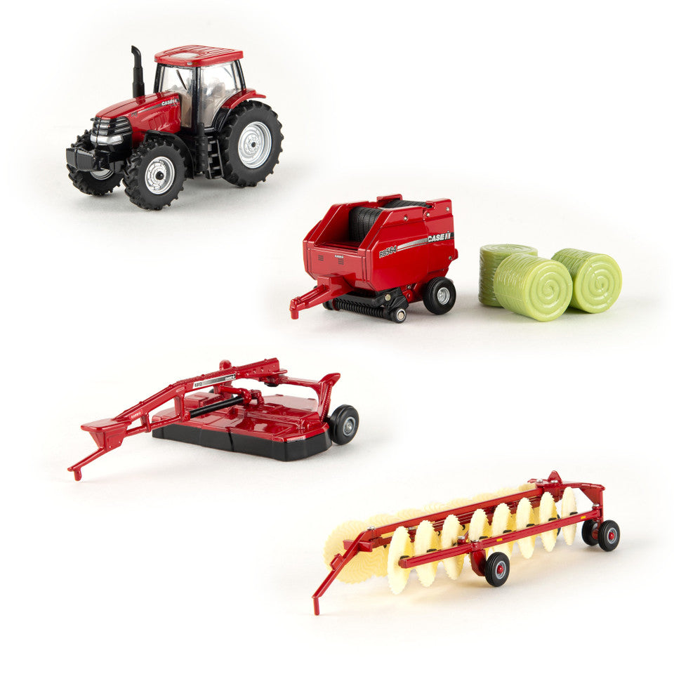 1:64 Case IH Scale Farm Toy Haying Set