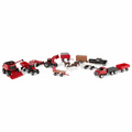 1:64 CASE IH Scale Farm Toy Playset - 20 Piece Value Set with Tractors, Truck, Combine, Farm Implements, Toy Animals and more
