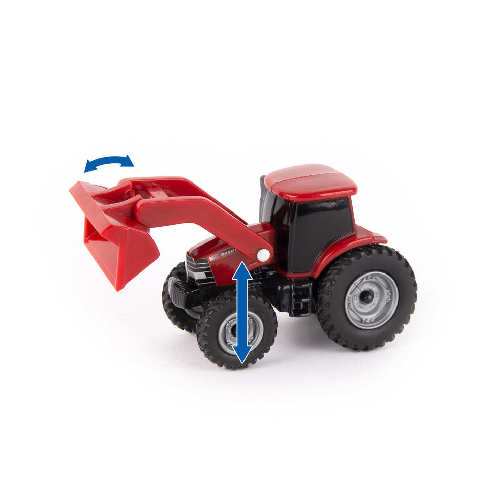 1:64 CASE IH Scale Farm Toy Playset - 20 Piece Value Set with Tractors, Truck, Combine, Farm Implements, Toy Animals and more
