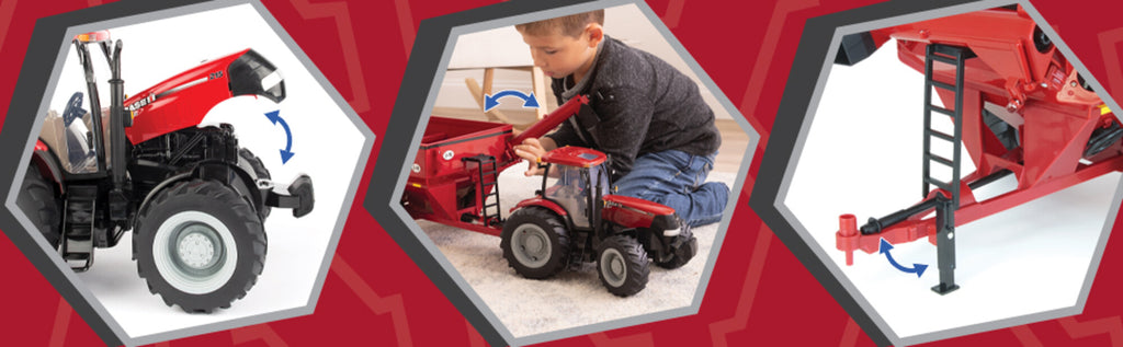 1:16 Case IH Puma 215 with J&M Grain Cart, ERTL Big Farm