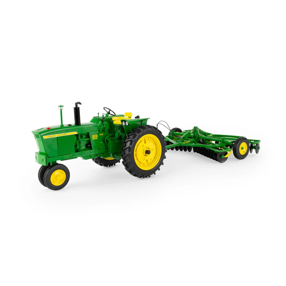 John Deere 1:16 Scale 3010 Diesel Tractor with RW Disk – Die-Cast Metal Replica – ERTL PRECISION HERITAGE