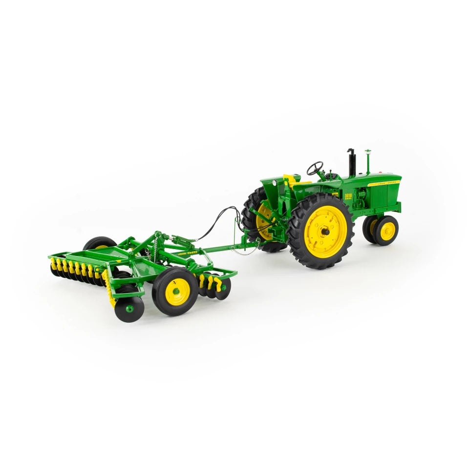 John Deere 1:16 Scale 3010 Diesel Tractor with RW Disk – Die-Cast Metal Replica – ERTL PRECISION HERITAGE
