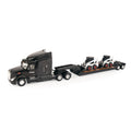 1:32 Peterbilt 579 Semi W/ Lowboy Trailer & Bobcat S450 Skid Loaders