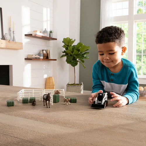 1:32 Animal Set with Bobcat Skid Steer