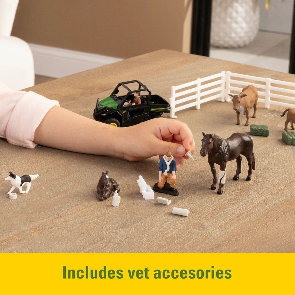 John Deere 1:32 Scale On-the-Farm Vet Toy Set
