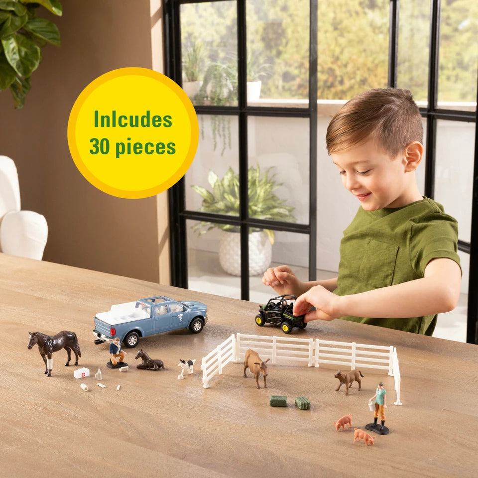 John Deere 1:32 Scale On-the-Farm Vet Toy Set