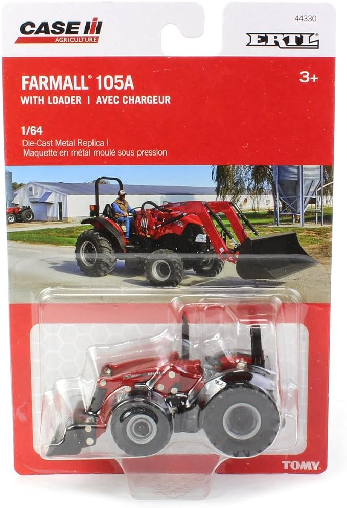 1:64 Farmall 105A Toy with Loader