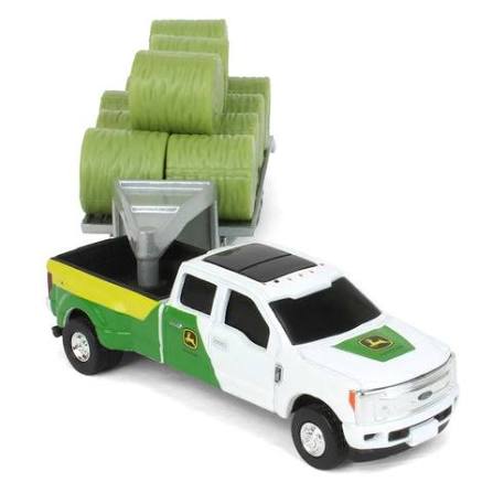 1:64 John Deere Ford PU W/Trailer & Bales